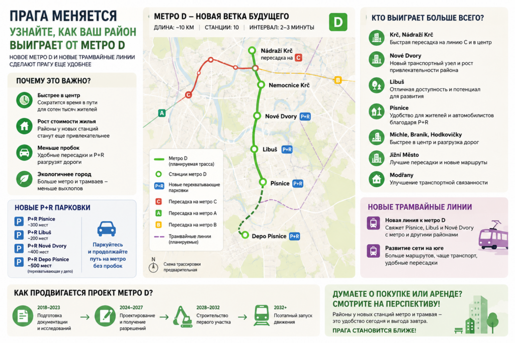 Прага метро D
