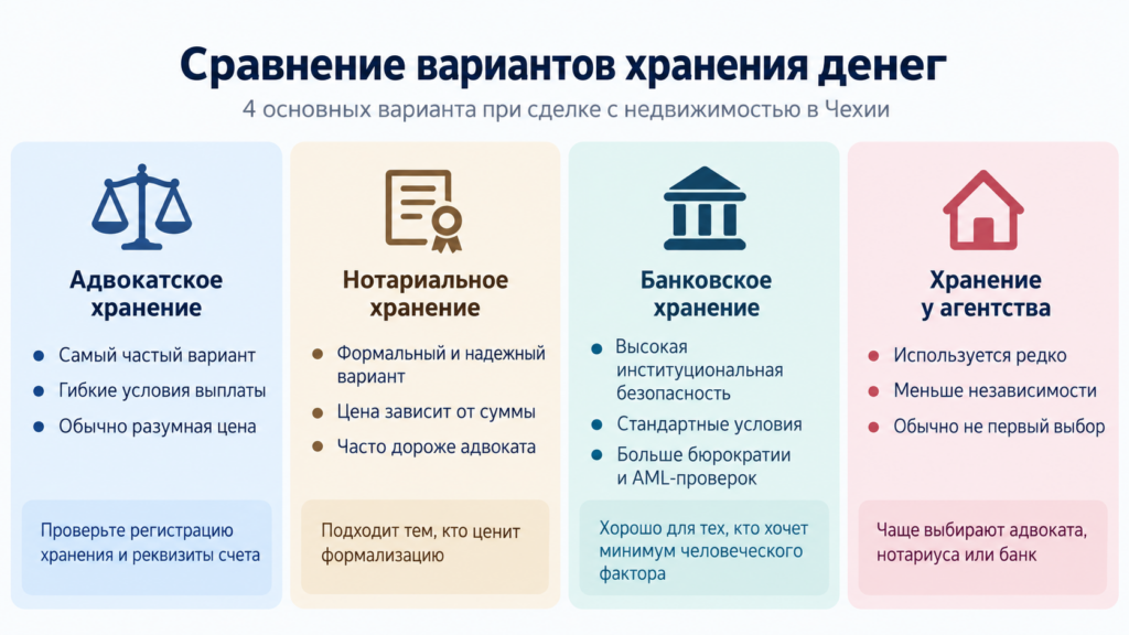 Хранение денег при продаже недвижимости Хранение денег при продаже недвижимости